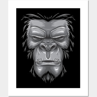 Gorilla Face Posters and Art